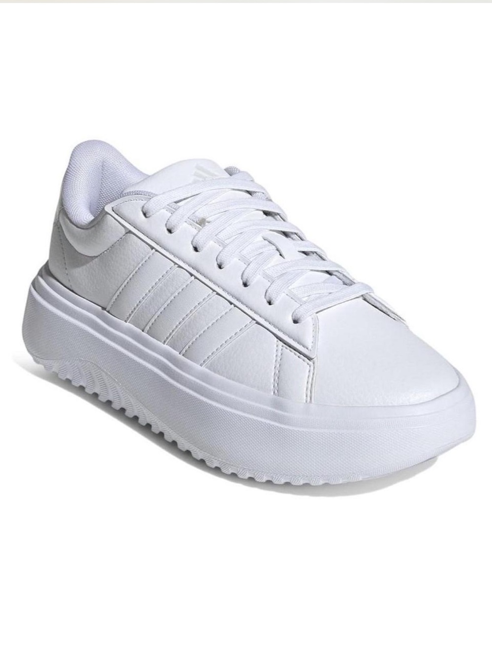 ADIDAS 8 GRAND COURT PLATFORM WHITE SNEAKER
